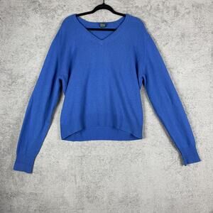 John Martin Sweater Mens XL V Neck Lambswool Blend Pullover Soft Warm Knit